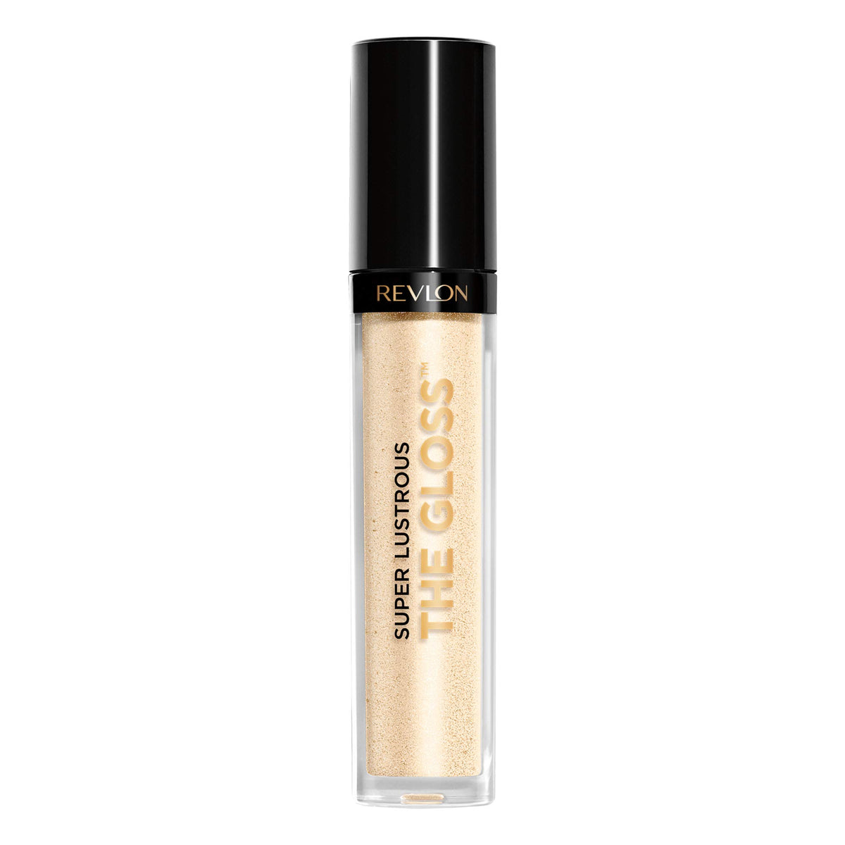 Revlon Super Lustrous lip gloss All That Glitters bottle with high shine.
