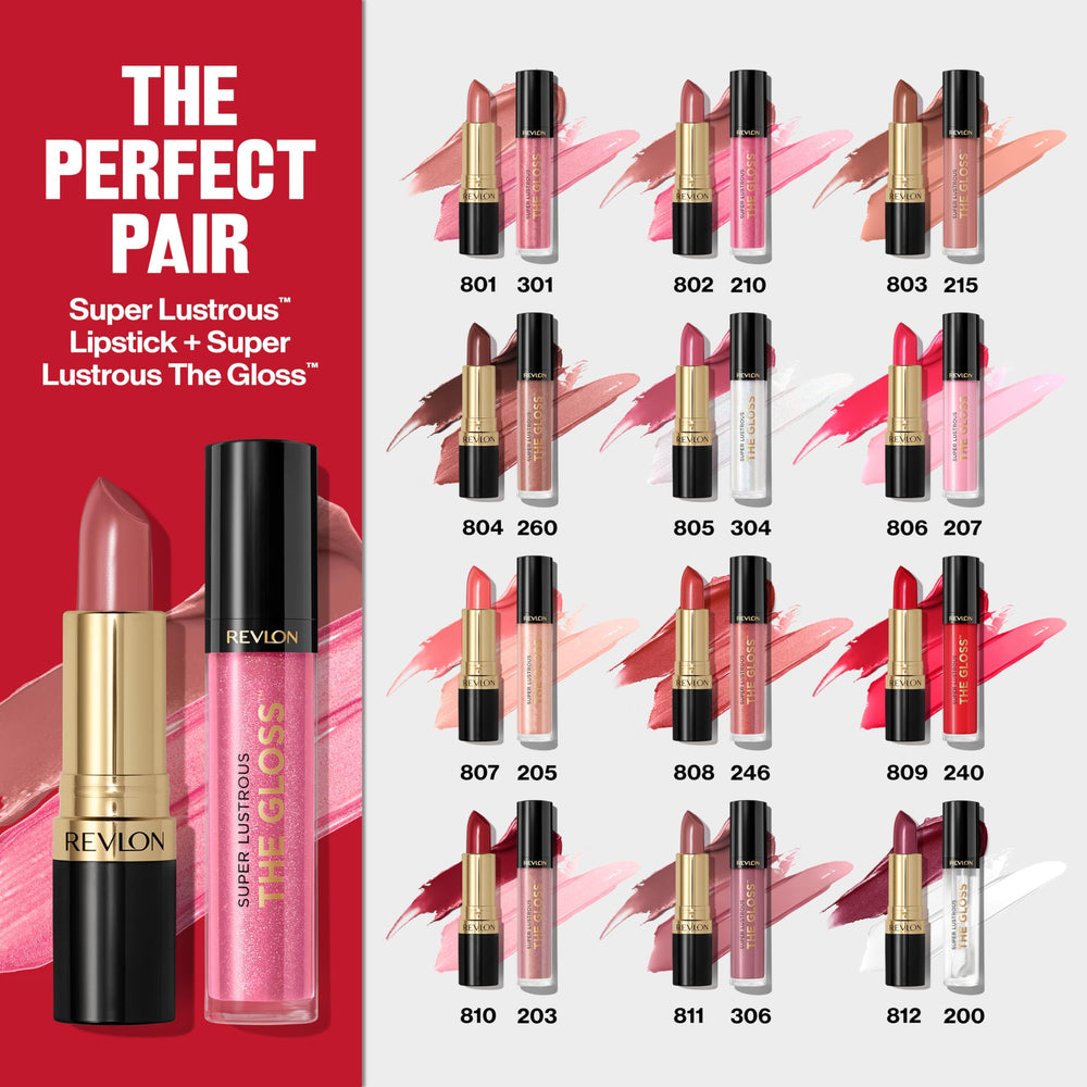 Revlon clear gloss providing natural-looking shine.