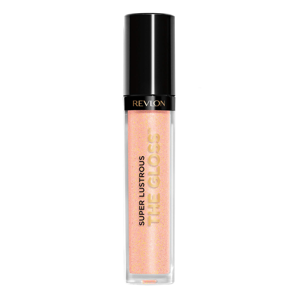 Revlon Super Lustrous Lip Gloss Snow Pink bottle showing hydrating, high-shine color