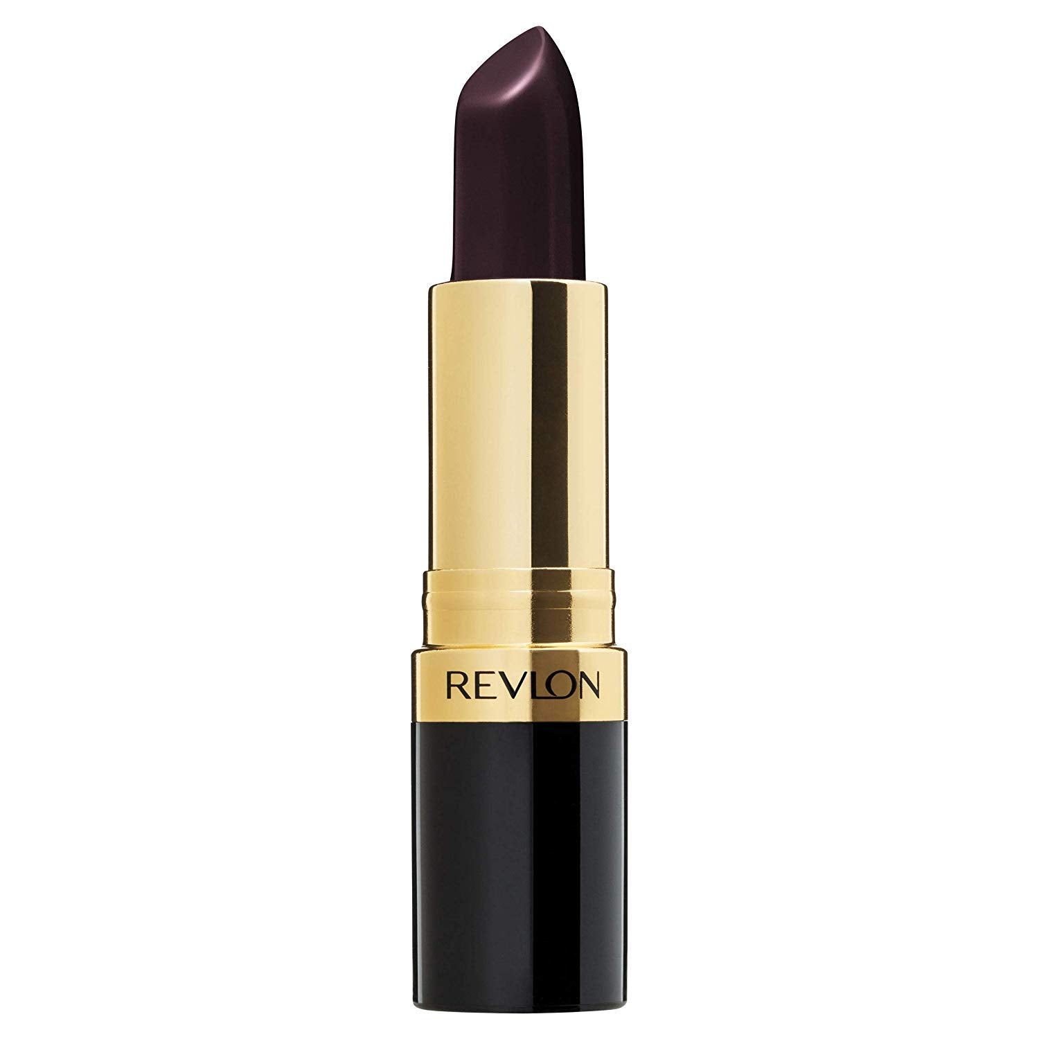 REVLON Super Lustrous Lipstick Black Cherry swatch shows rich color