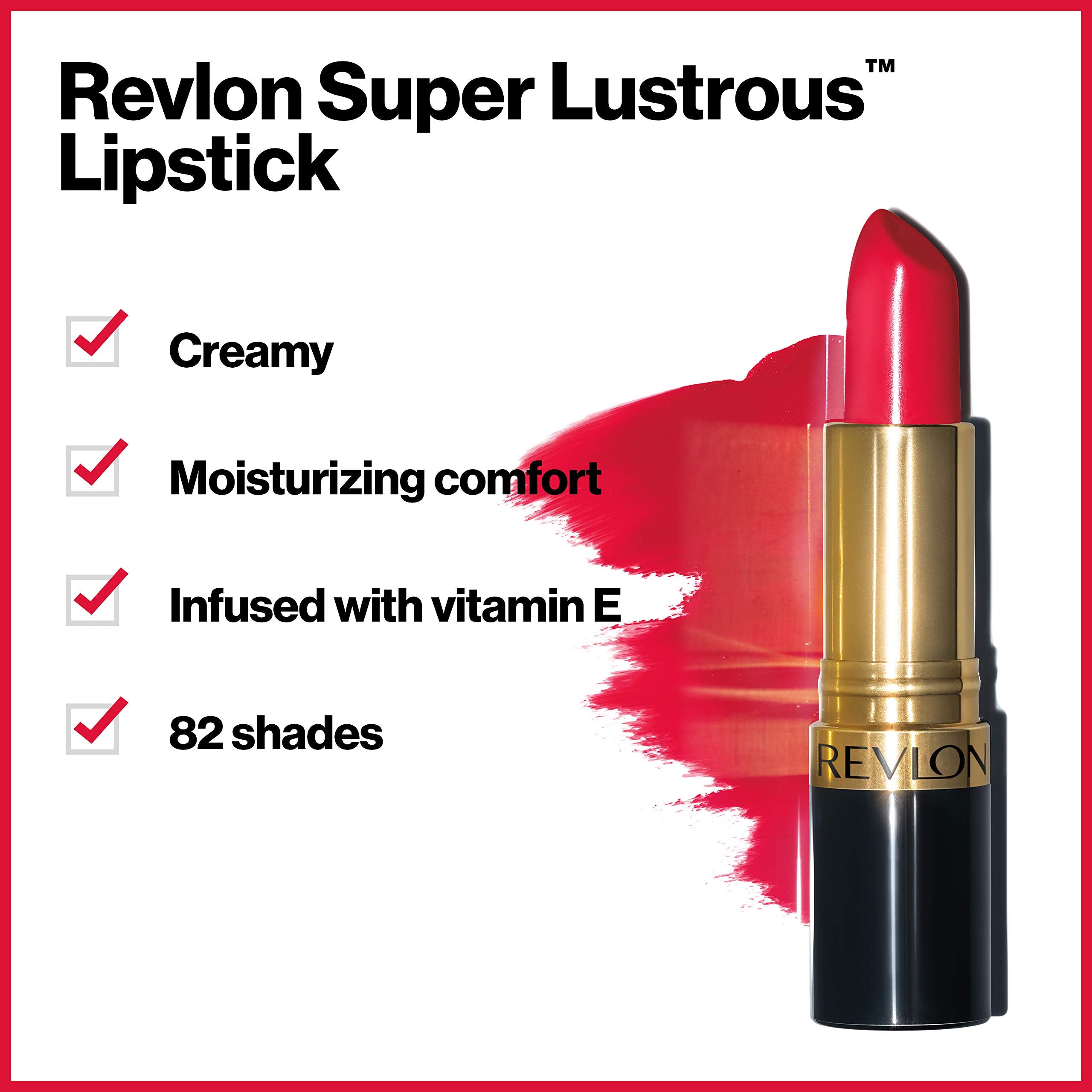Close-up of creamy texture from Revlon lip color for silky-smooth application