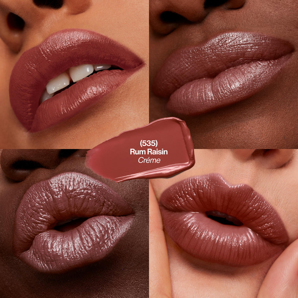 Smooth application of REVLON Super Lustrous Lipstick on lips