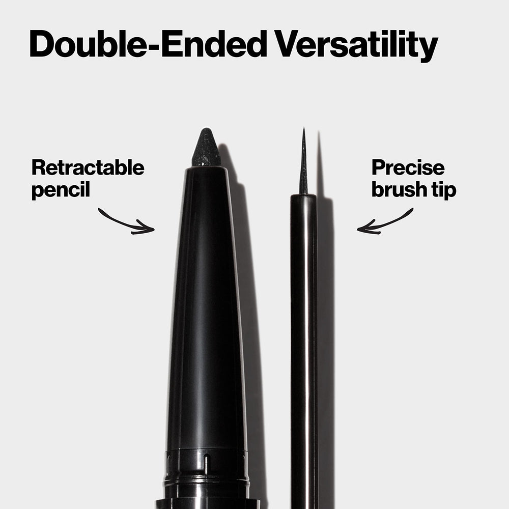 REVLON waterproof and transfer-proof formula keeps lines intact.