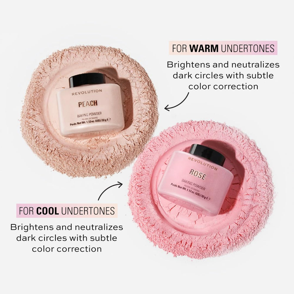 Revolution Beauty London Peach for porcelain to deep skin tones supports balanced setting.
