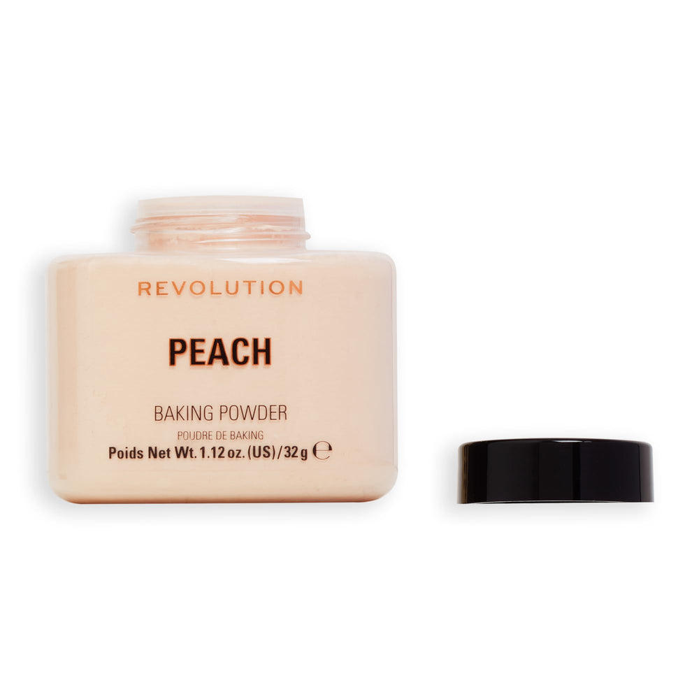 Revolution Beauty London Peach soft-focus finish with weightless feel under makeup.
