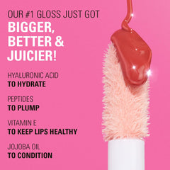 Soft tingling plumper effect while gloss remains comfortable and non-sticky.