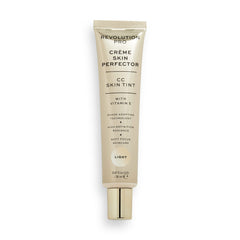 Revolution PRO CC Perfecting Skin Tint Light bottle showing shade-adapting finish