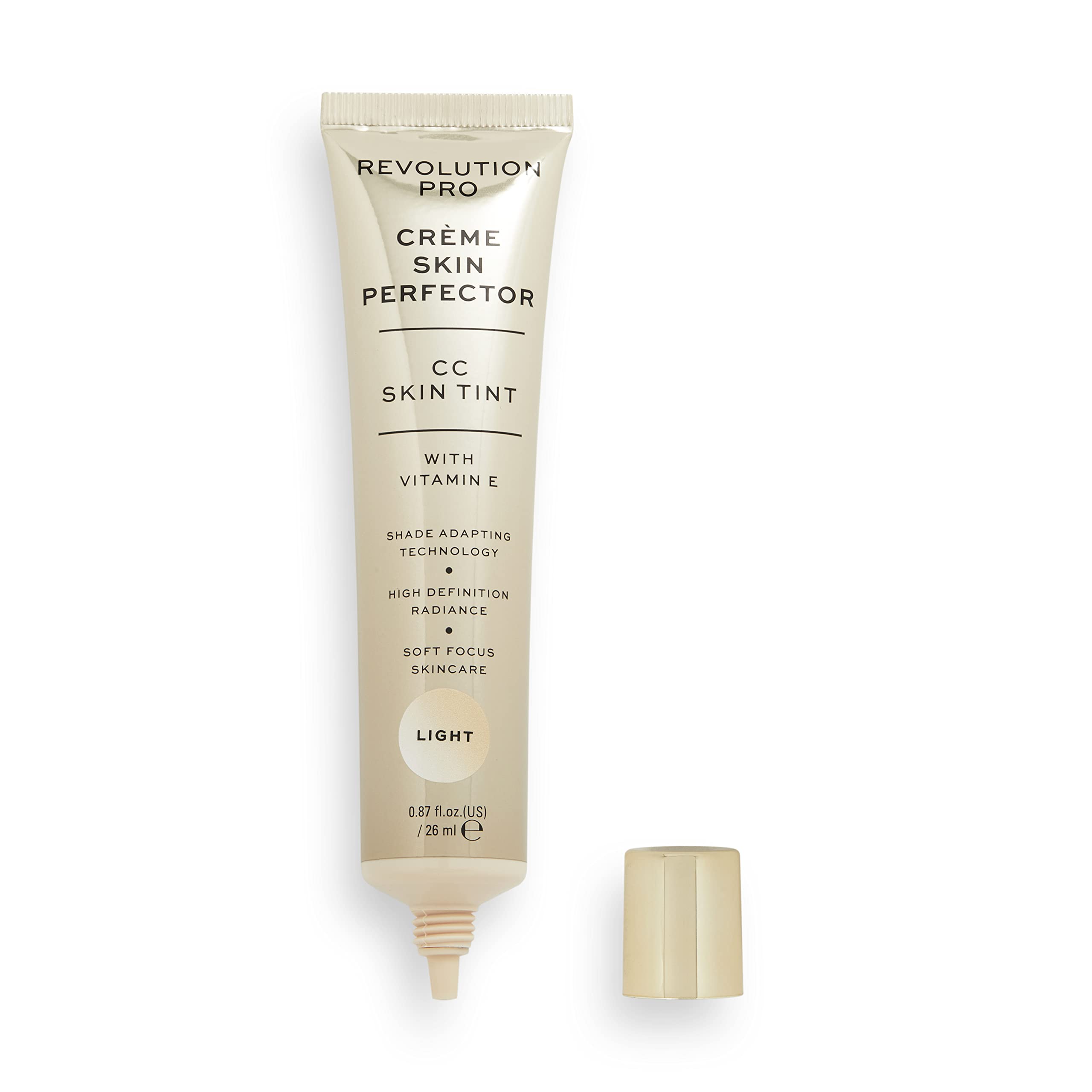Revolution PRO CC Perfecting Skin Tint Light swatches reveal natural shade match