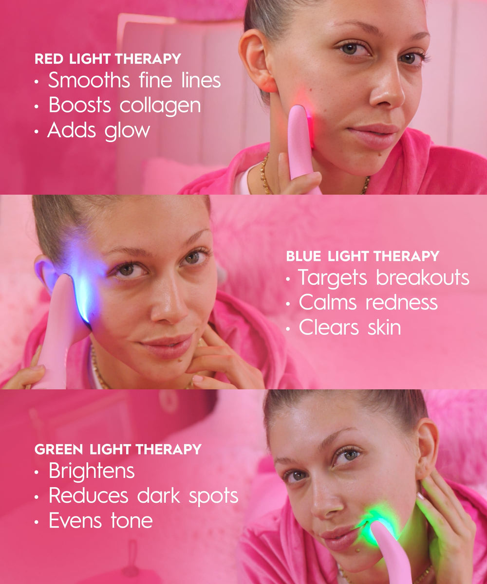 REVOMADIC REVO Genie contouring design for gua sha inspired massage and lifted feel.
