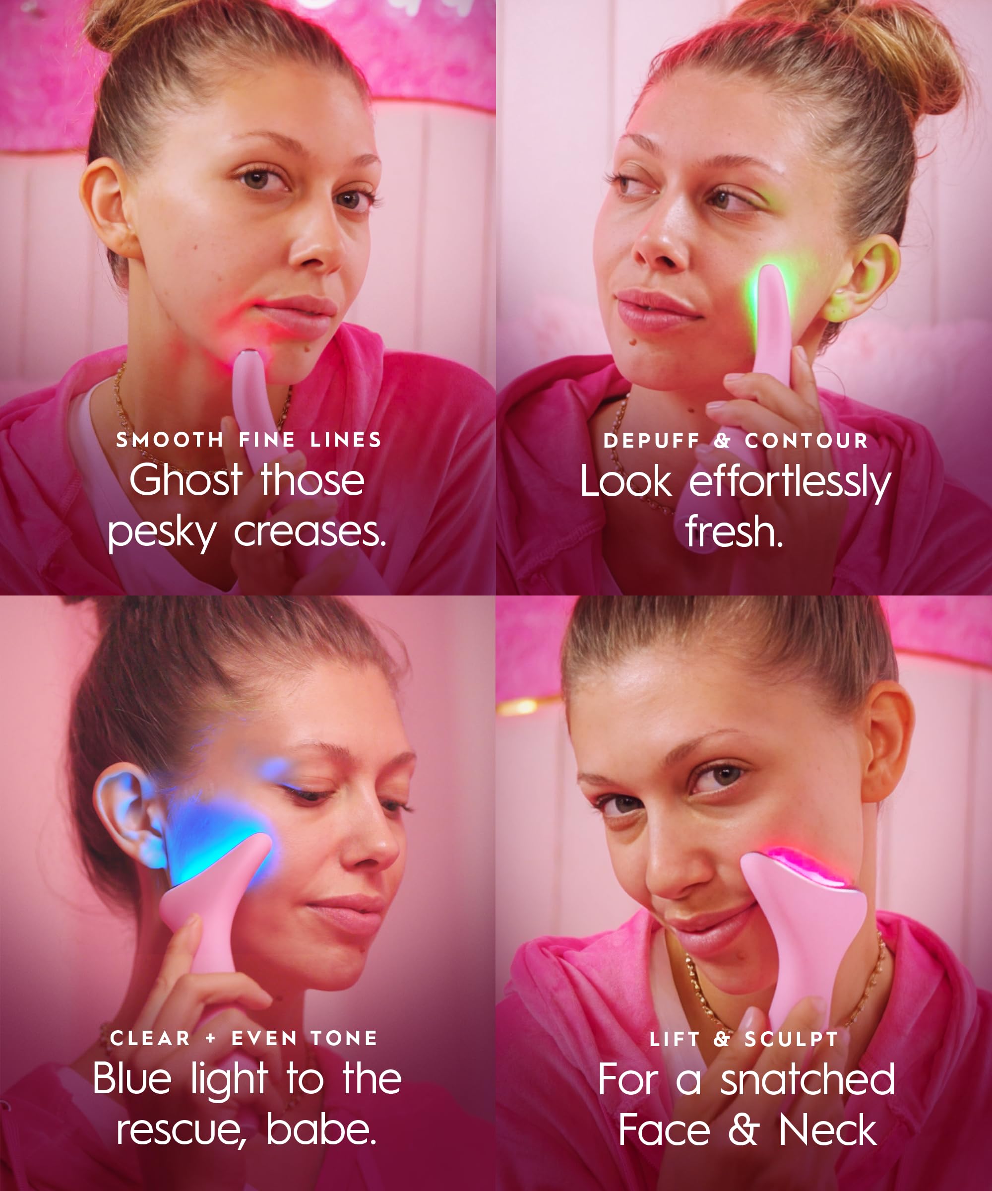 REVOMADIC REVO Genie red light therapy for a calming skin ritual.