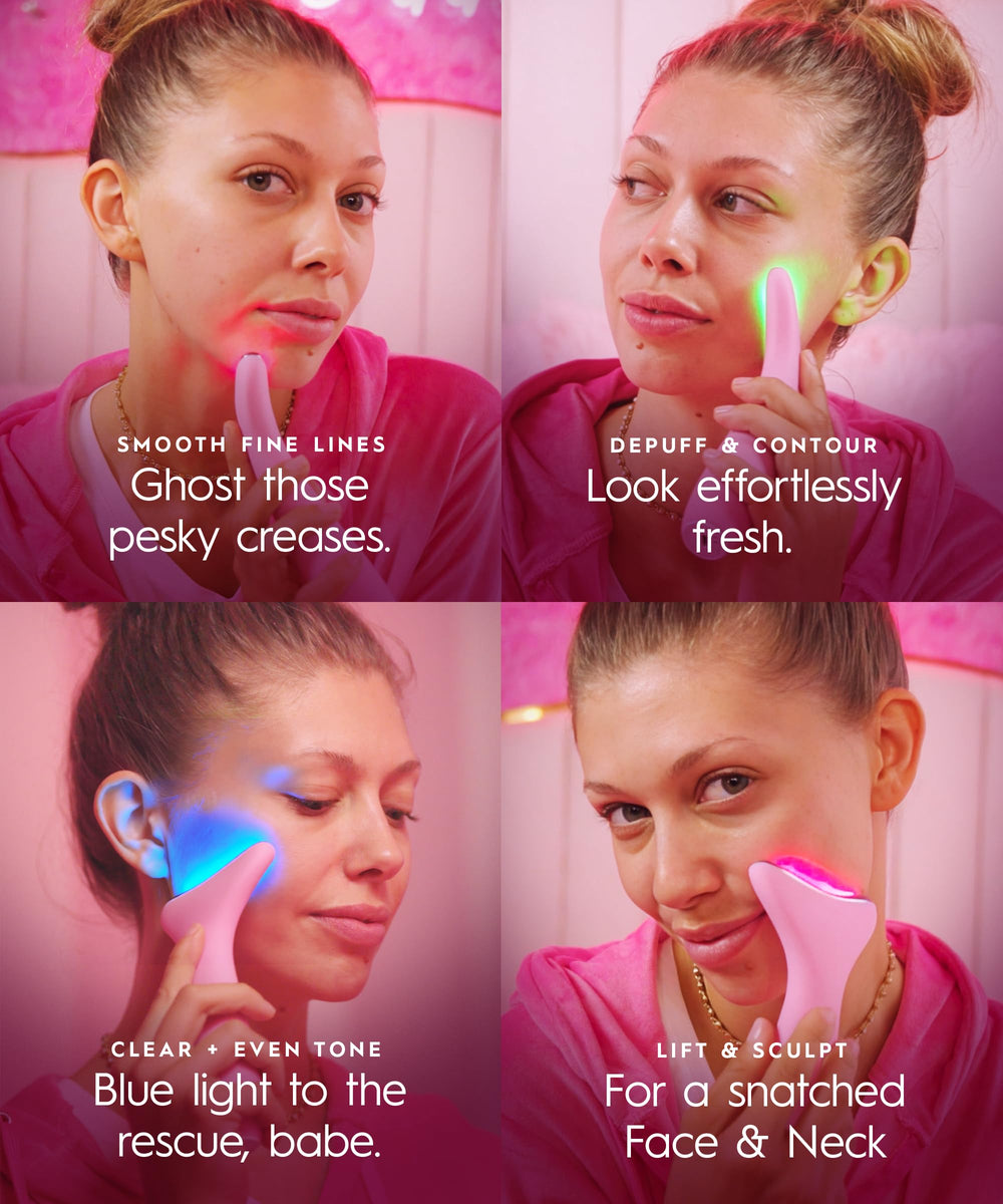 REVOMADIC REVO Genie red light therapy for a calming skin ritual.
