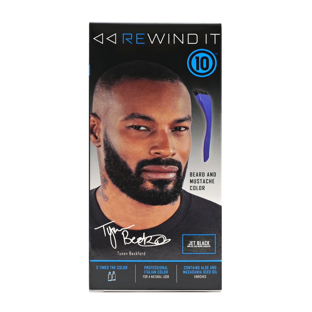 REWIND IT 10 before-after result capturing refreshed beard appearance.