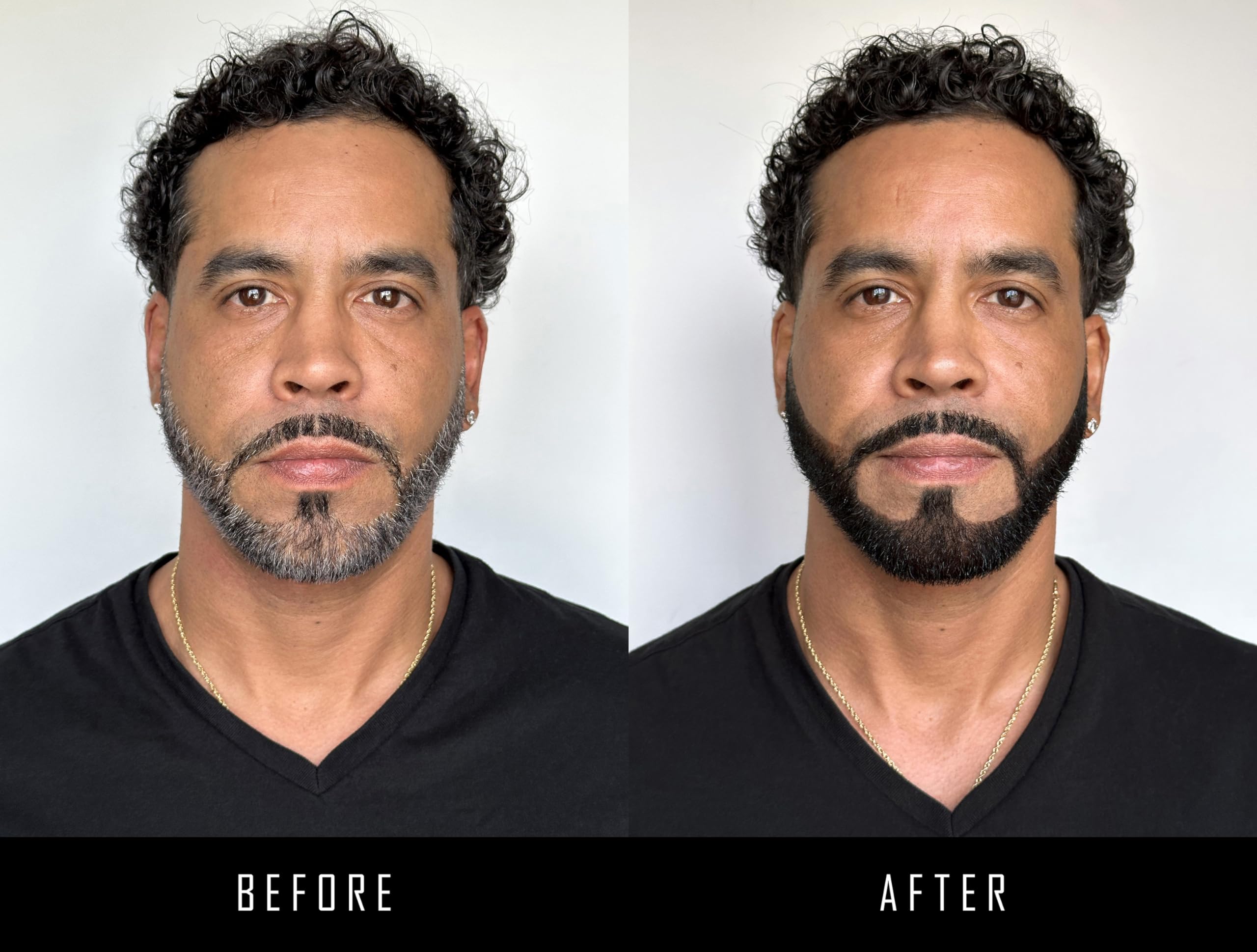 REWIND IT 10 Jet Black ingredients poster highlights meadowfoam, macadamia, and aloe for hair hydration.