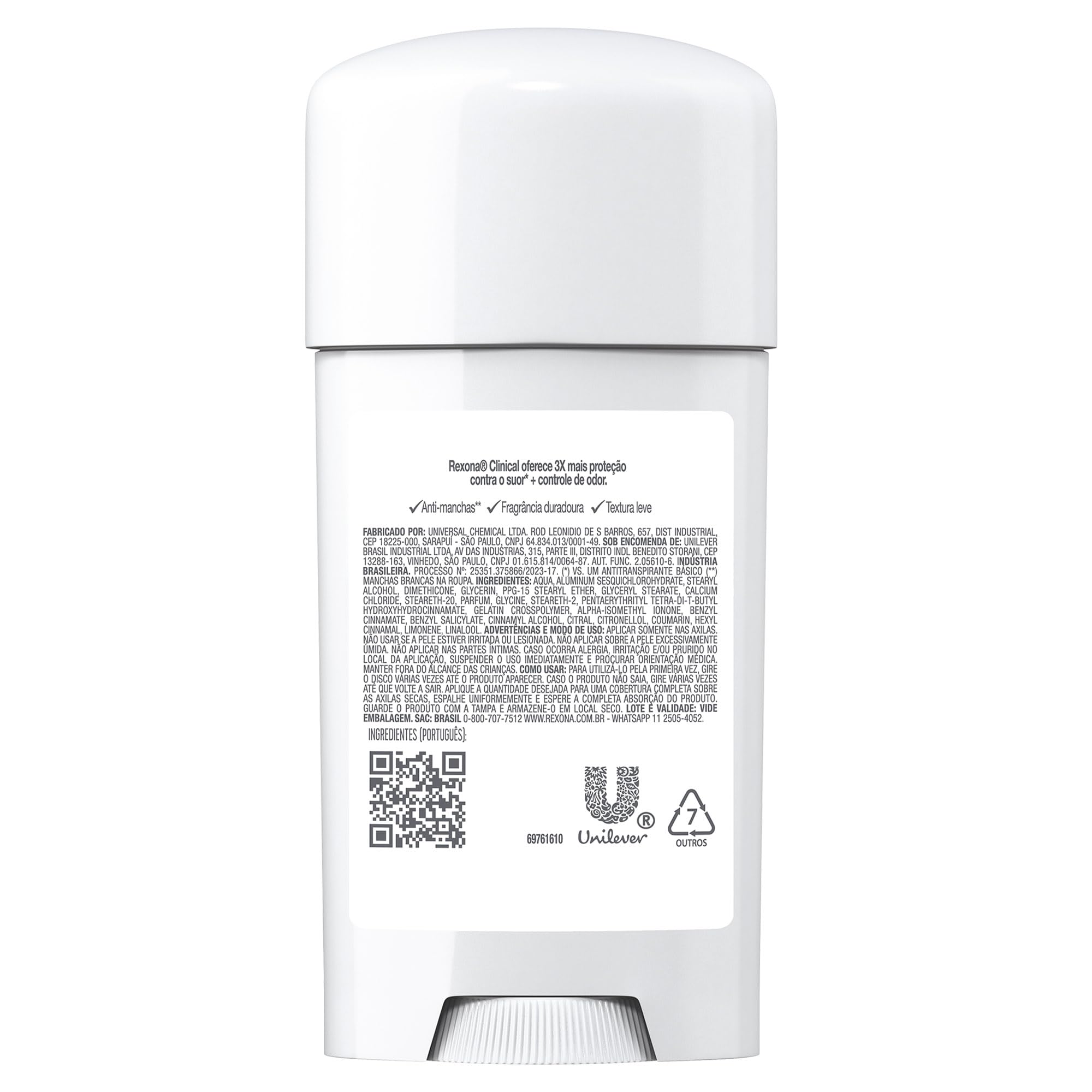 Graphic highlighting up to 96 hours of protection from Rexona Clinical Deodorant.
