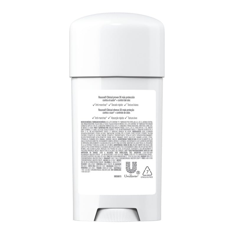 User applying Rexona Clinical Deodorant cream-stick underarm for daily protection.