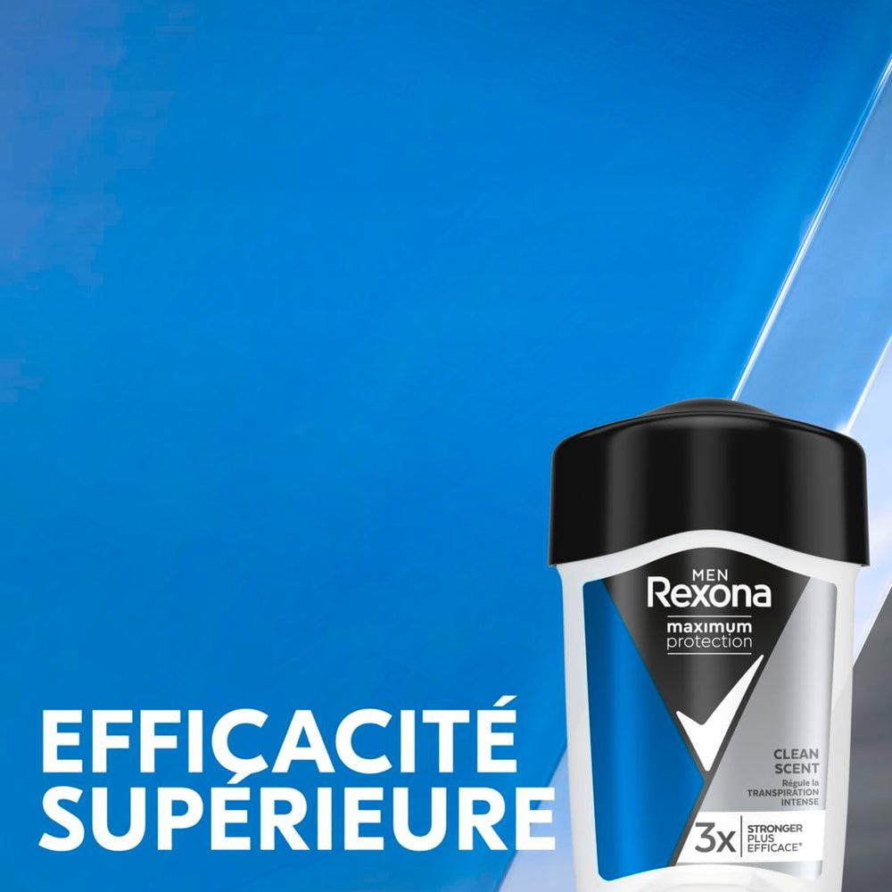 Rexona Maximum Protection Deo-Creme clean scent keeps you feeling fresh