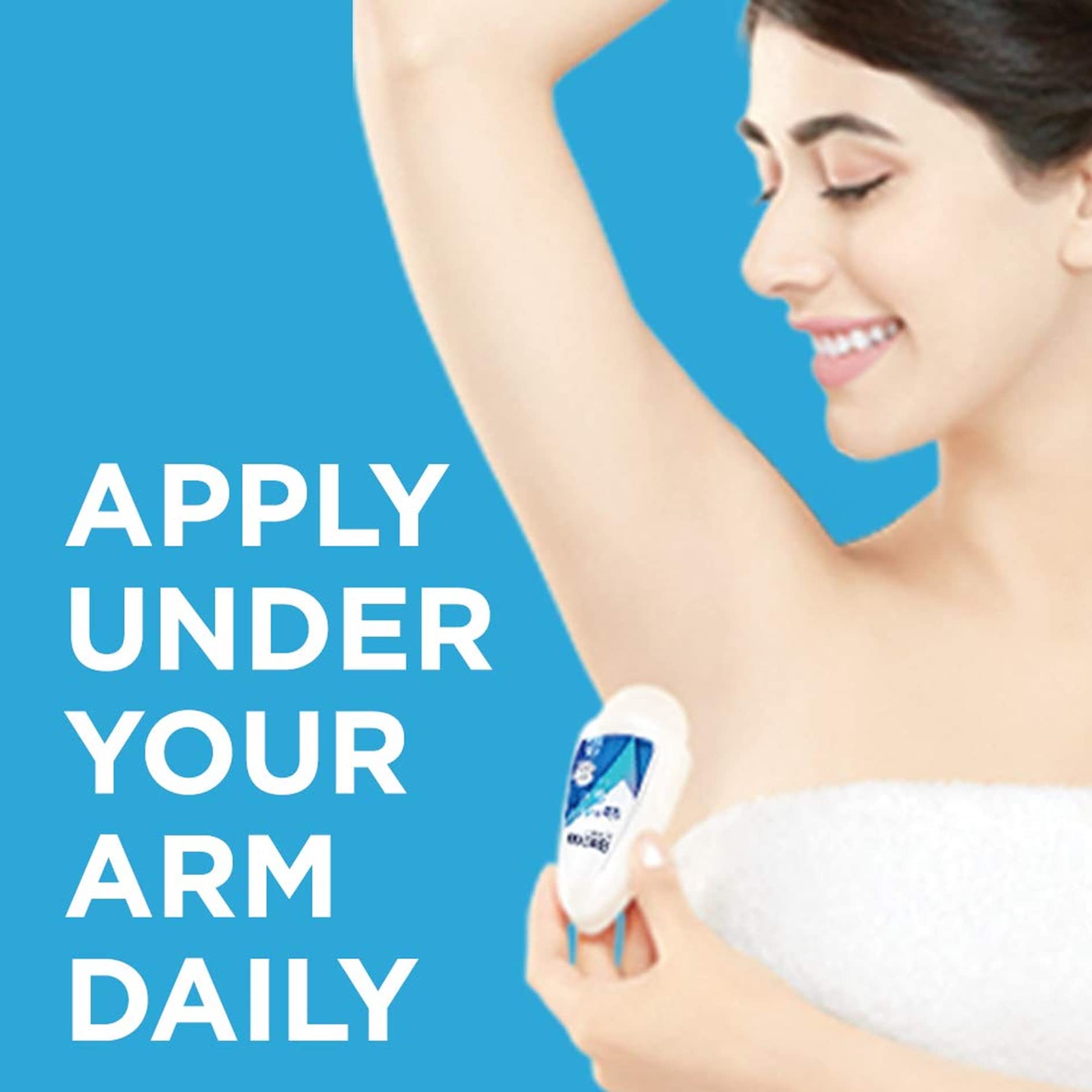 Rexona Shower Fresh helps reduce sweat stains on fabrics.