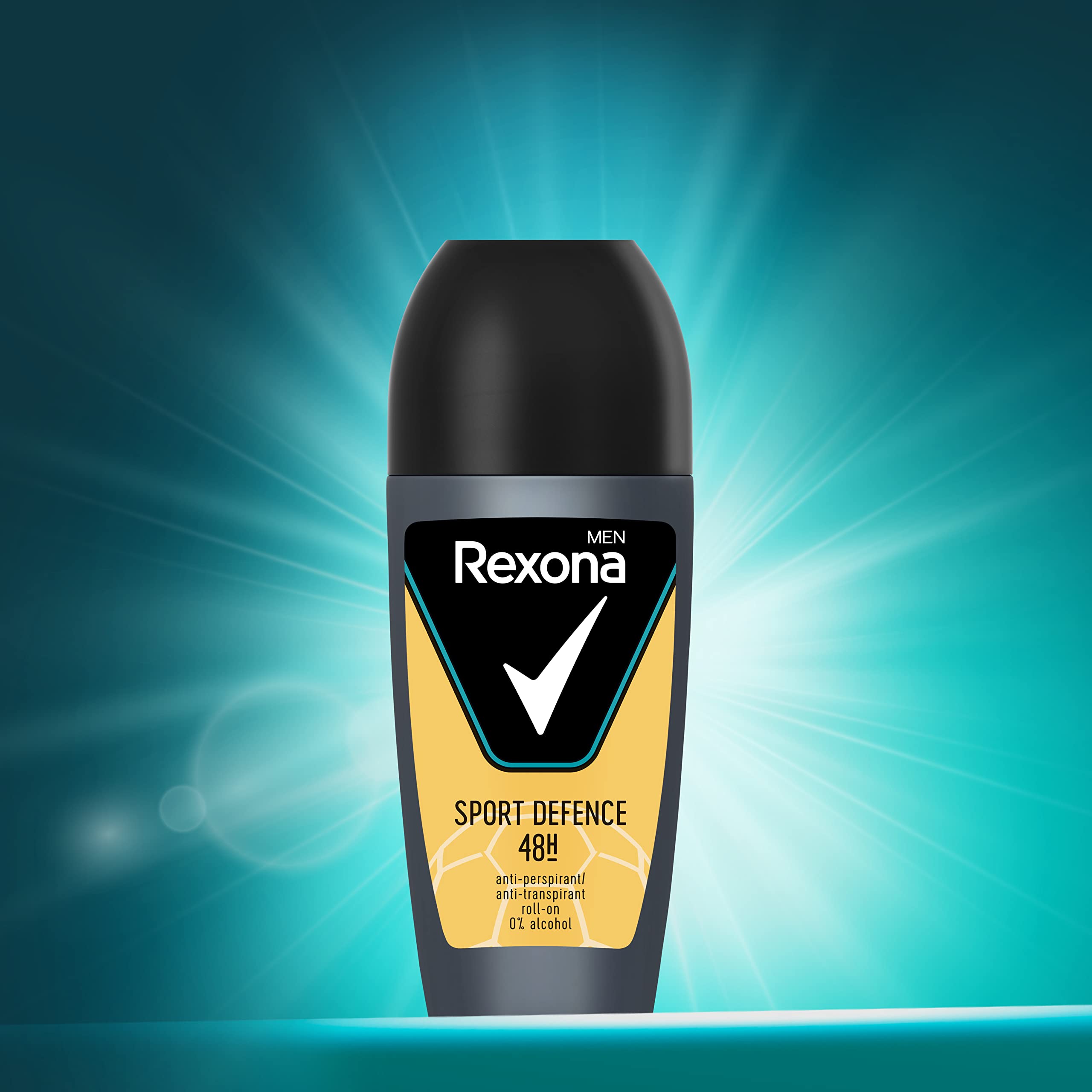 Rexona Sport Defence packaging box for travel-friendly use