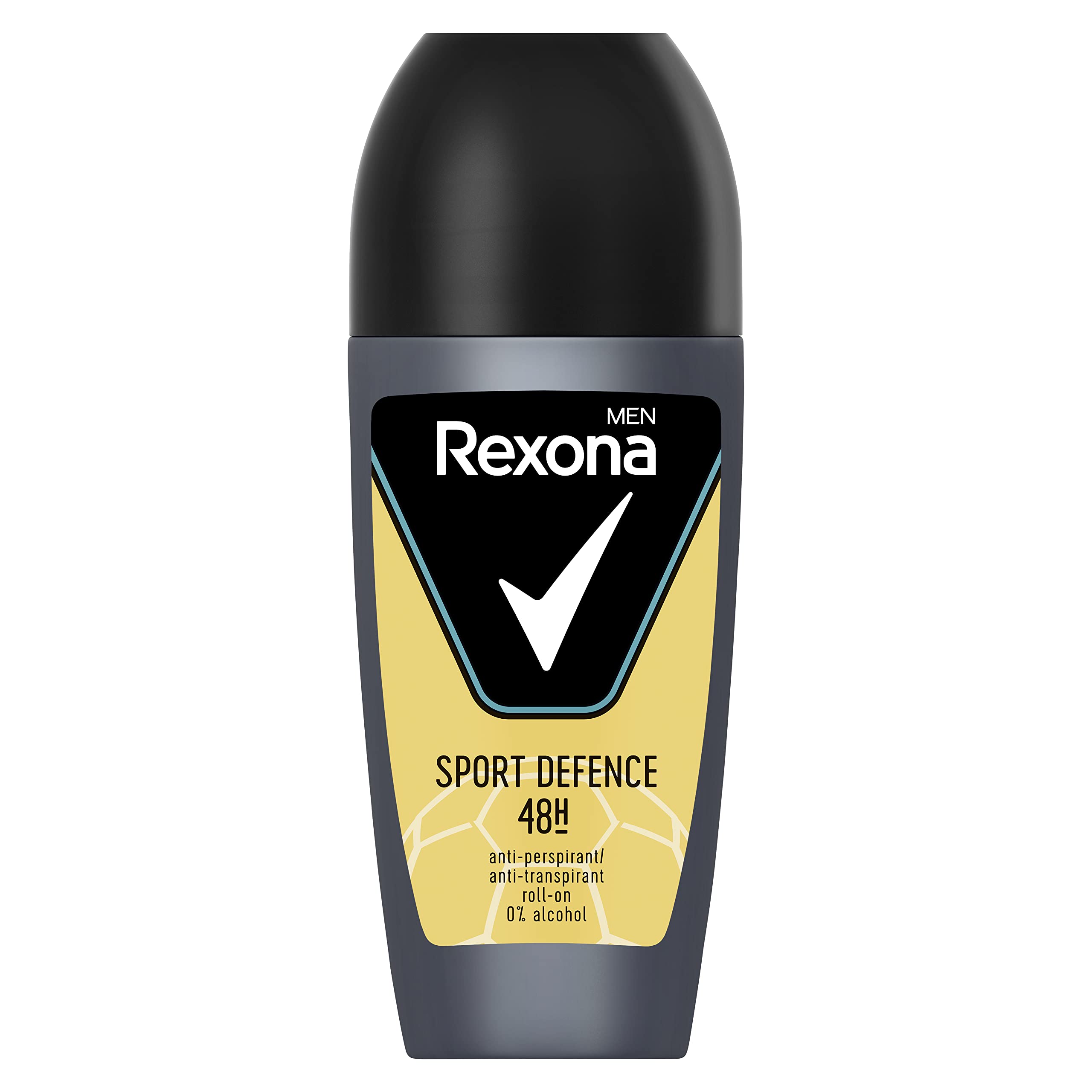 Rexona Sport Defence roll-on bottle shown for all-day freshness