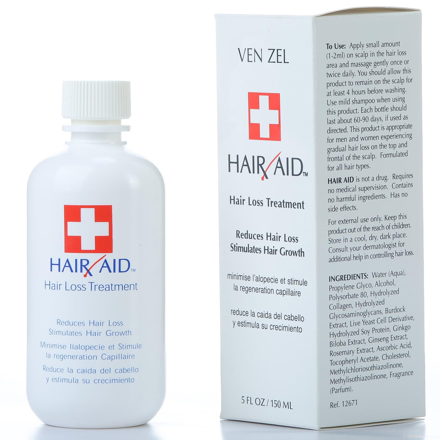 Close-up of the REXSOL Hair Aid dropper applying serum to the scalp