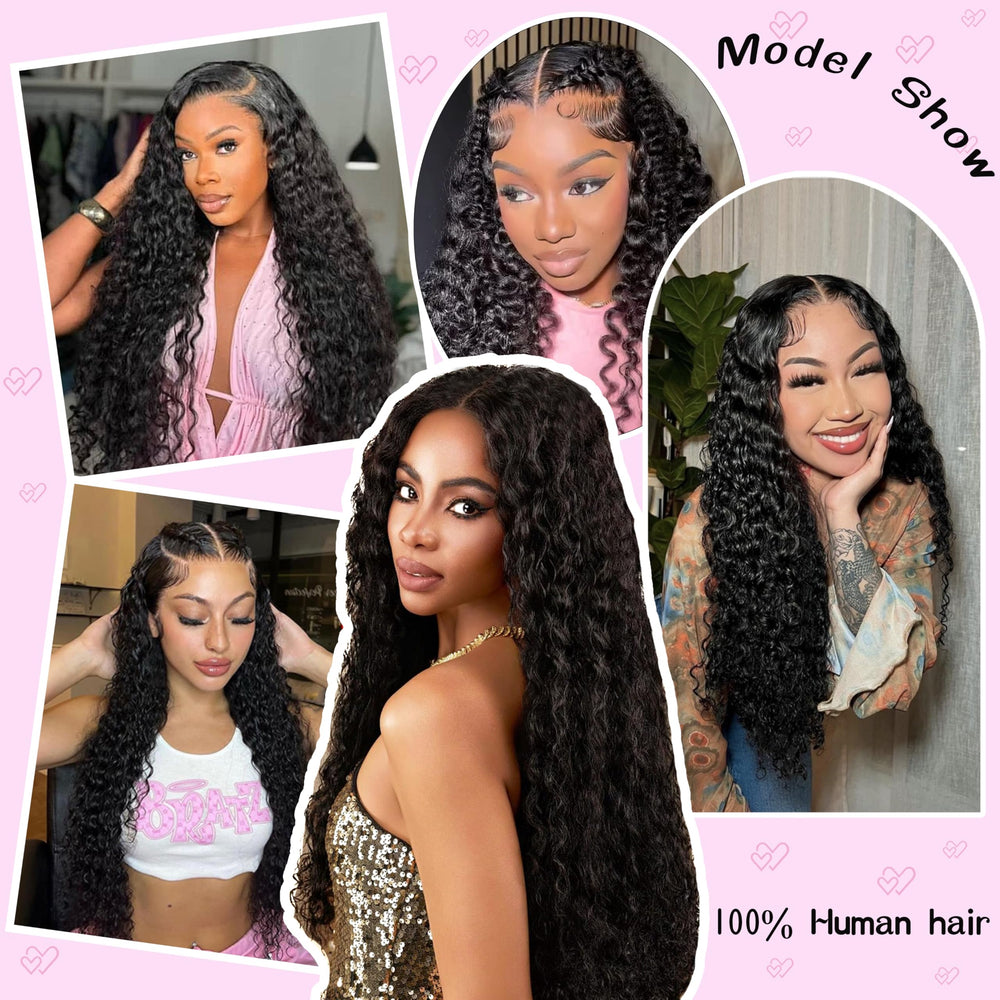 Rhiso wedding or party-ready water wave wig for special occasions.