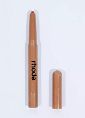 Rhode Peptide Lip Shape Lunge swatch showing creamy contour for fuller-looking lips