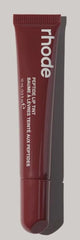 Rhode Peptide Lip Tint swatch showing sheer color and hydrating, glossy finish.
