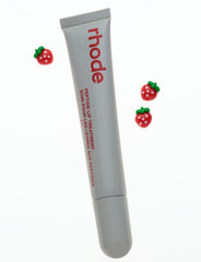 Rhode Peptide Lip Treatment Strawberry Glaze gloss texture for plump-looking lips.