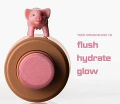 Rhode Pocket Blush Piggy, finition satinée qui illumine les traits.
