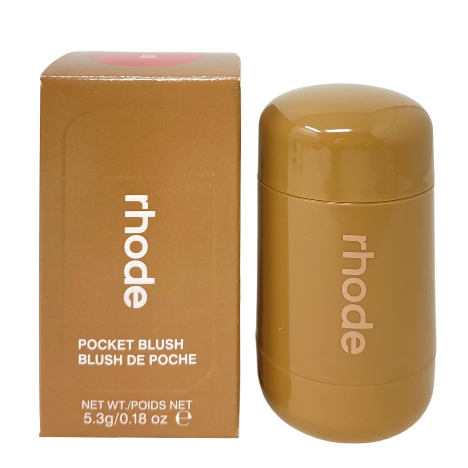 Rhode Pocket Blush Tan Line close-up shows creamy texture for smooth blend