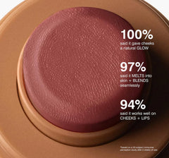 Rhode Pocket Blush Toasté Teddy, texture crème hydratante, éclat frais et hydraté durable.