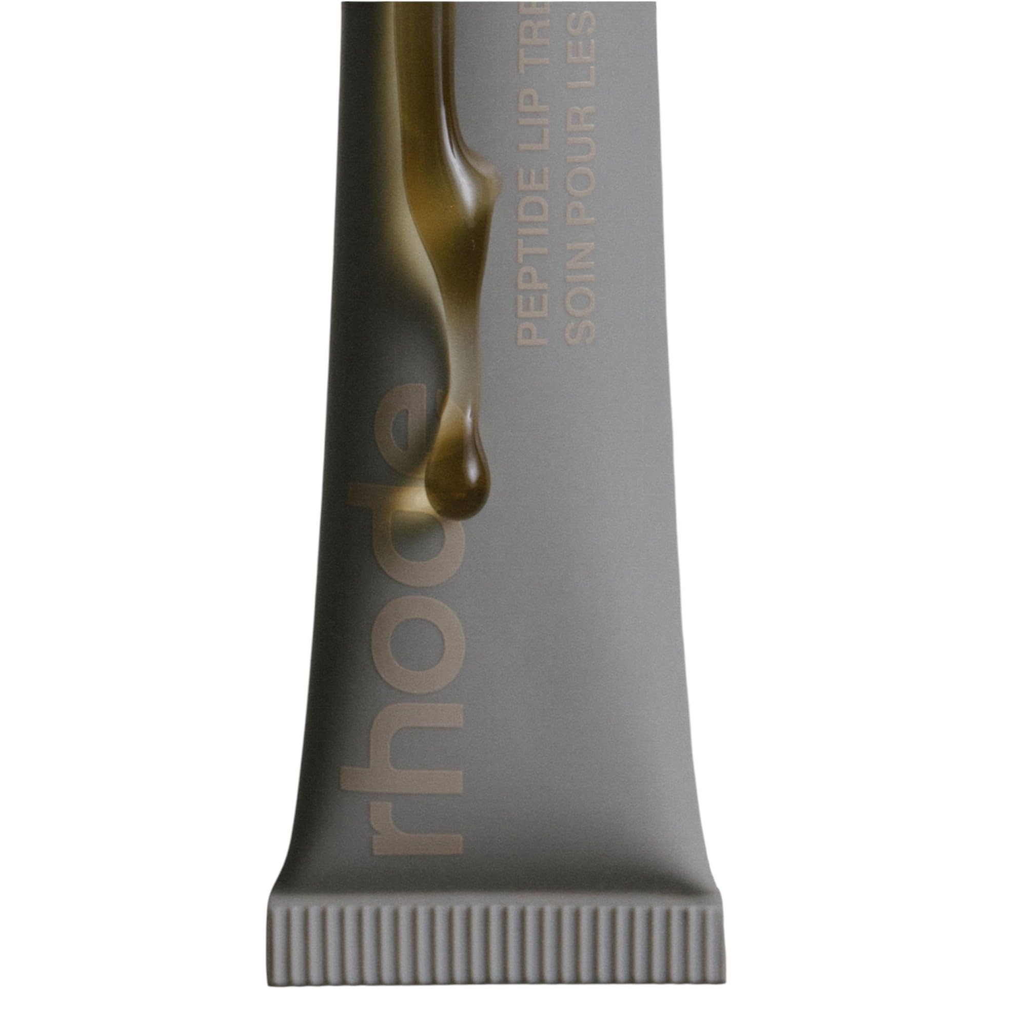 Close-up of Rhode Salted Carmel lips showing hydration