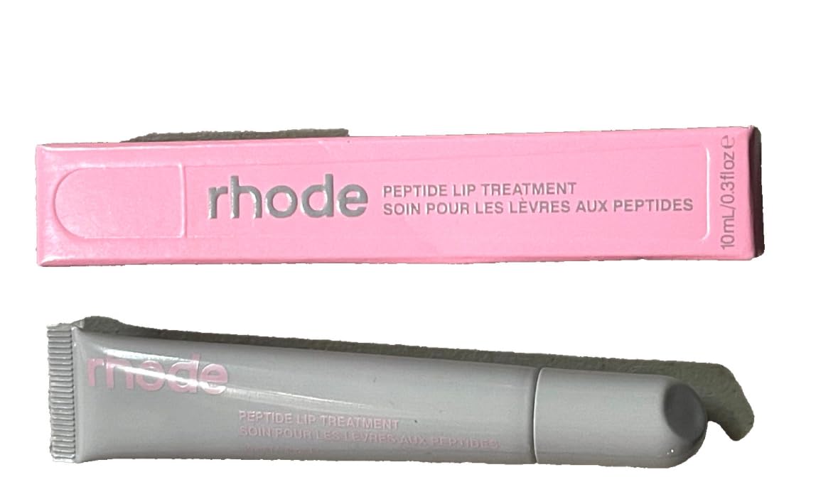 Rhode Vanilla Peptide Lip Treatment jar adds hydration and a subtle glossy finish