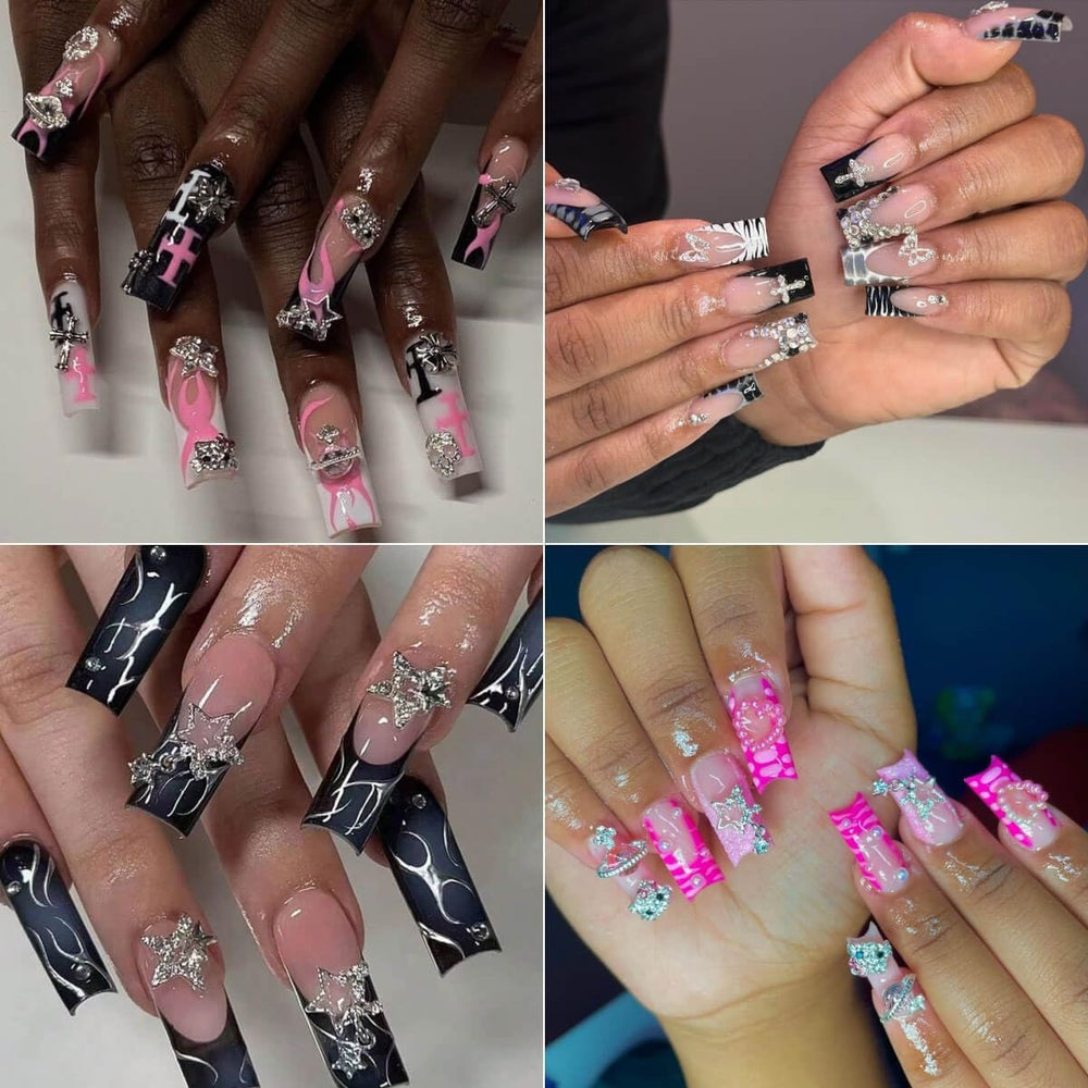 Rhythsans Y2K Kitty designs add playful charm to everyday manicures.