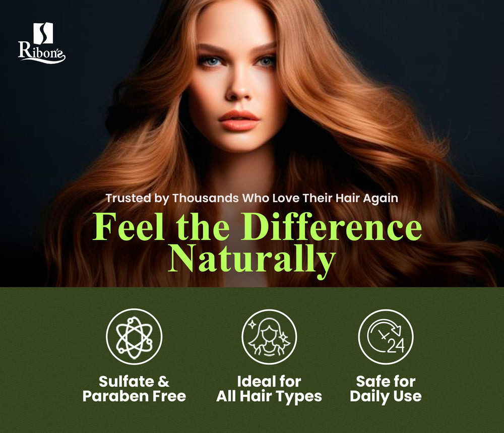 Ribon's conditioner tube smoothing hair ends for all-day manageability