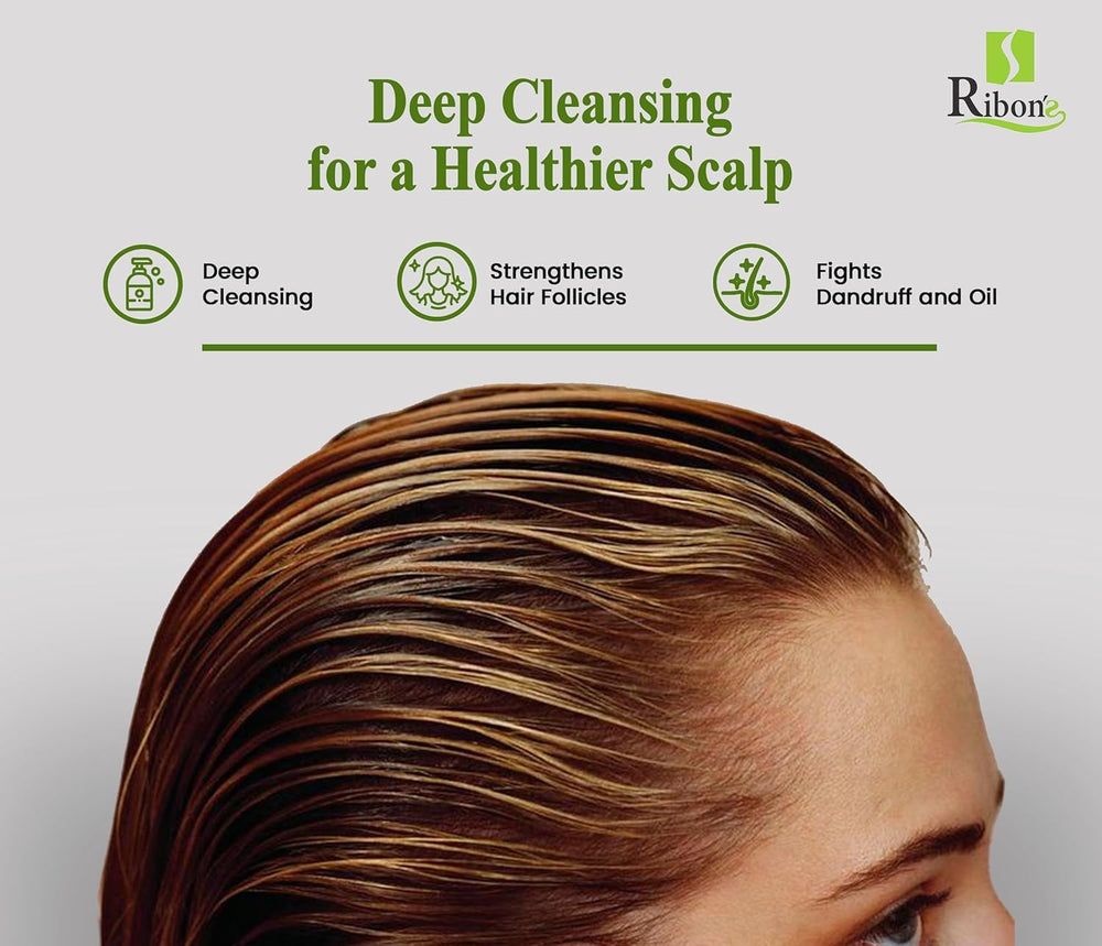 Ribon's natural scalp care essence supports healthy scalp balance