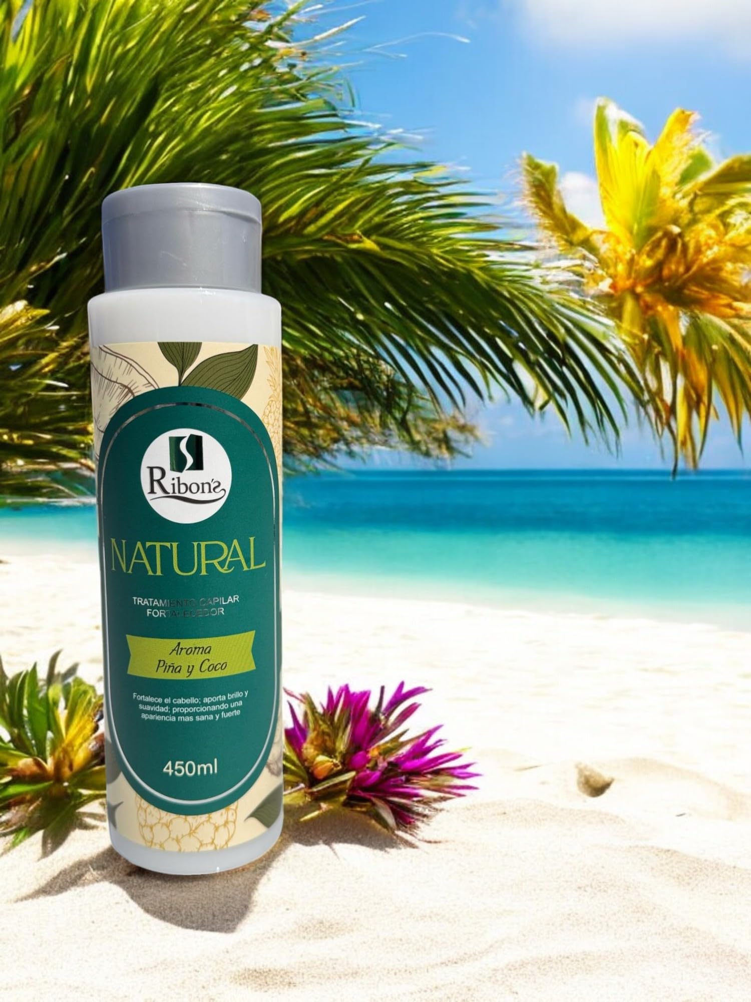 Ribon's natural treatment bottle application for deep conditioning