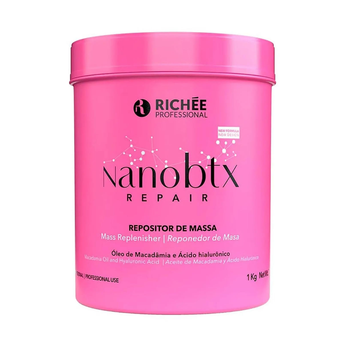 Richée NanoBTX Repair bottle pour shows easy application for mass restoration and shine.