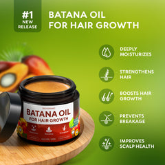 RichGrand Batana Oil application scene shows lightweight mask for damaged hair.