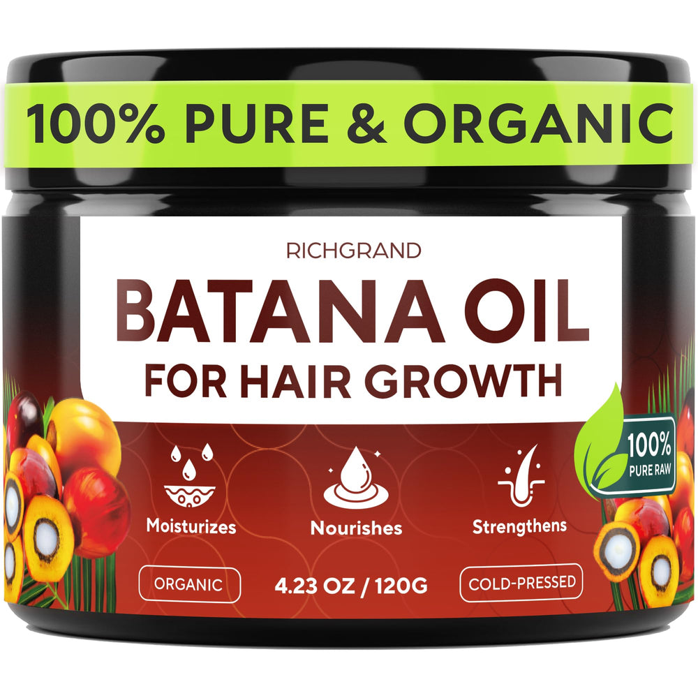 RichGrand Batana Oil bottle for hair growth support and nourishing roots.