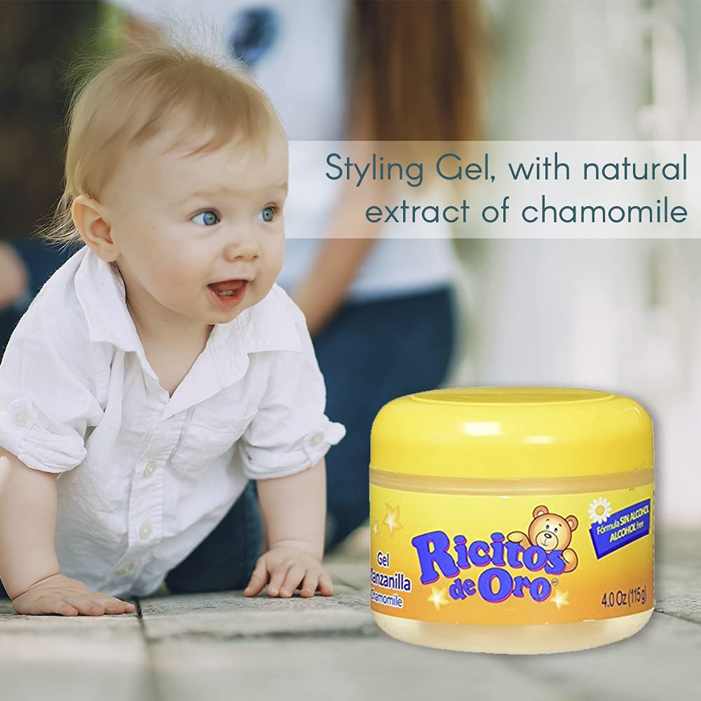 Ricitos de Oro Chamomile Styling Gel is non-greasy and non-sticky for easy brushing.