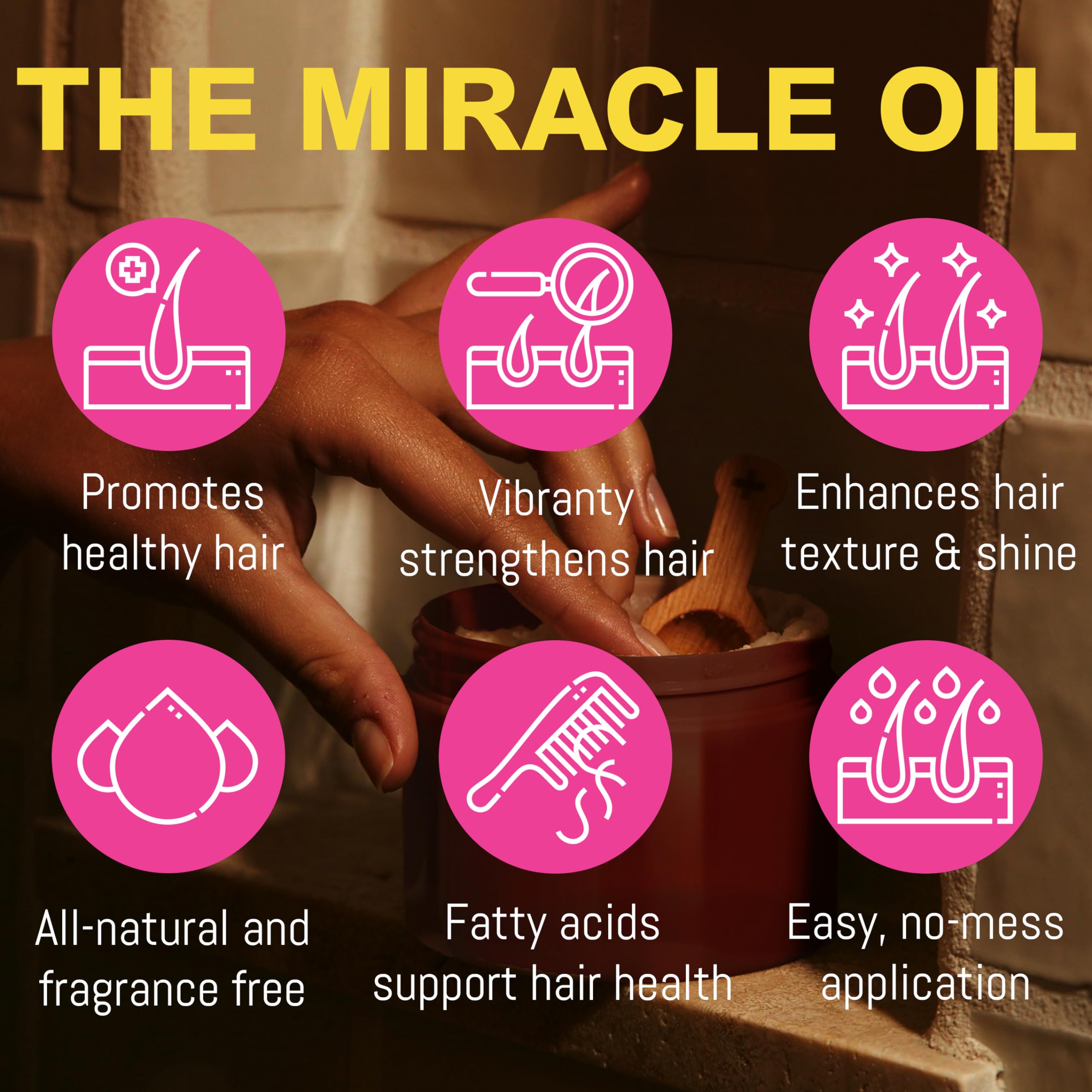 Rida Batana Oil texture close-up shows unrefined nourishment for stronger strands.