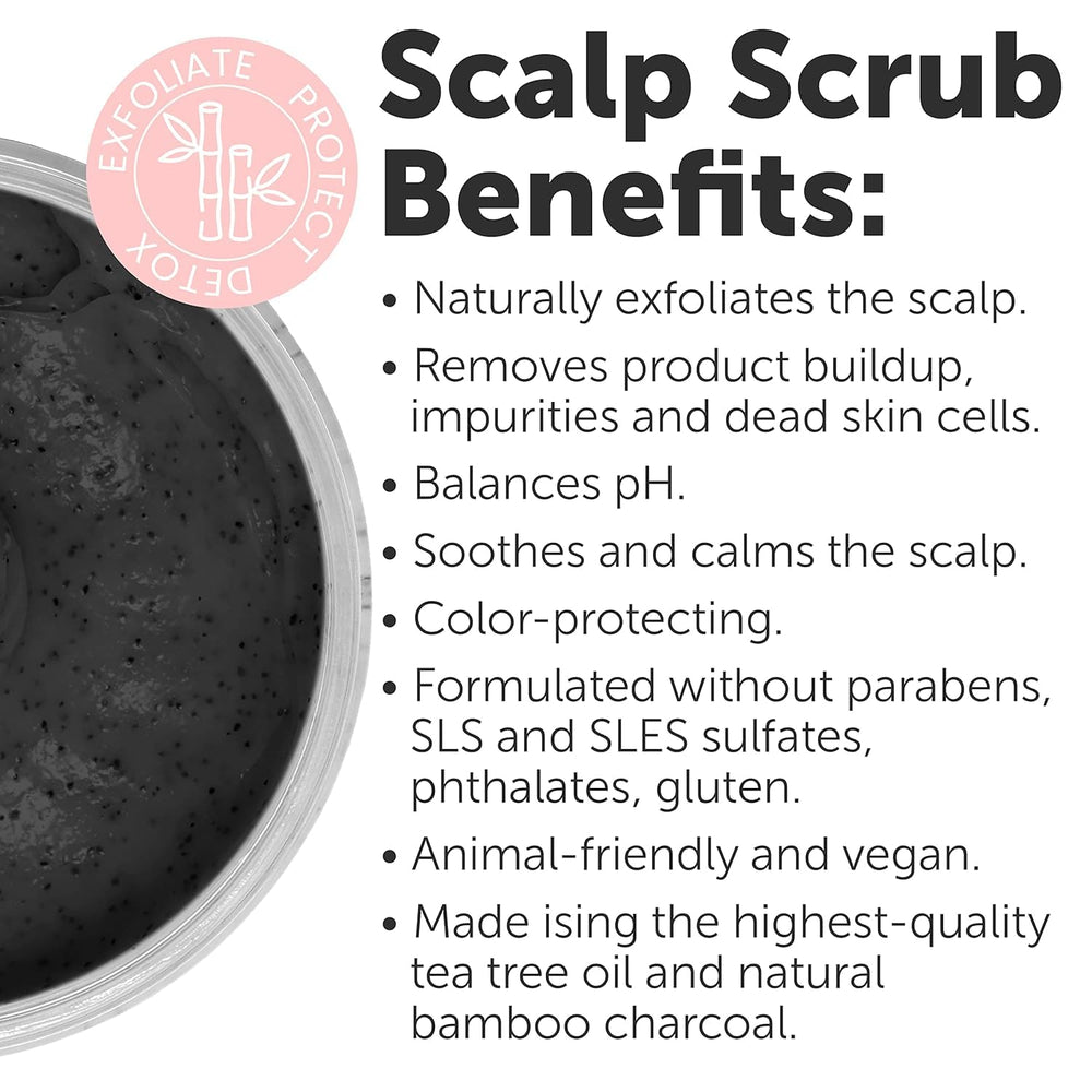 Rida Charcoal Scalp Scrub supports natural scalp care without harsh chemicals
