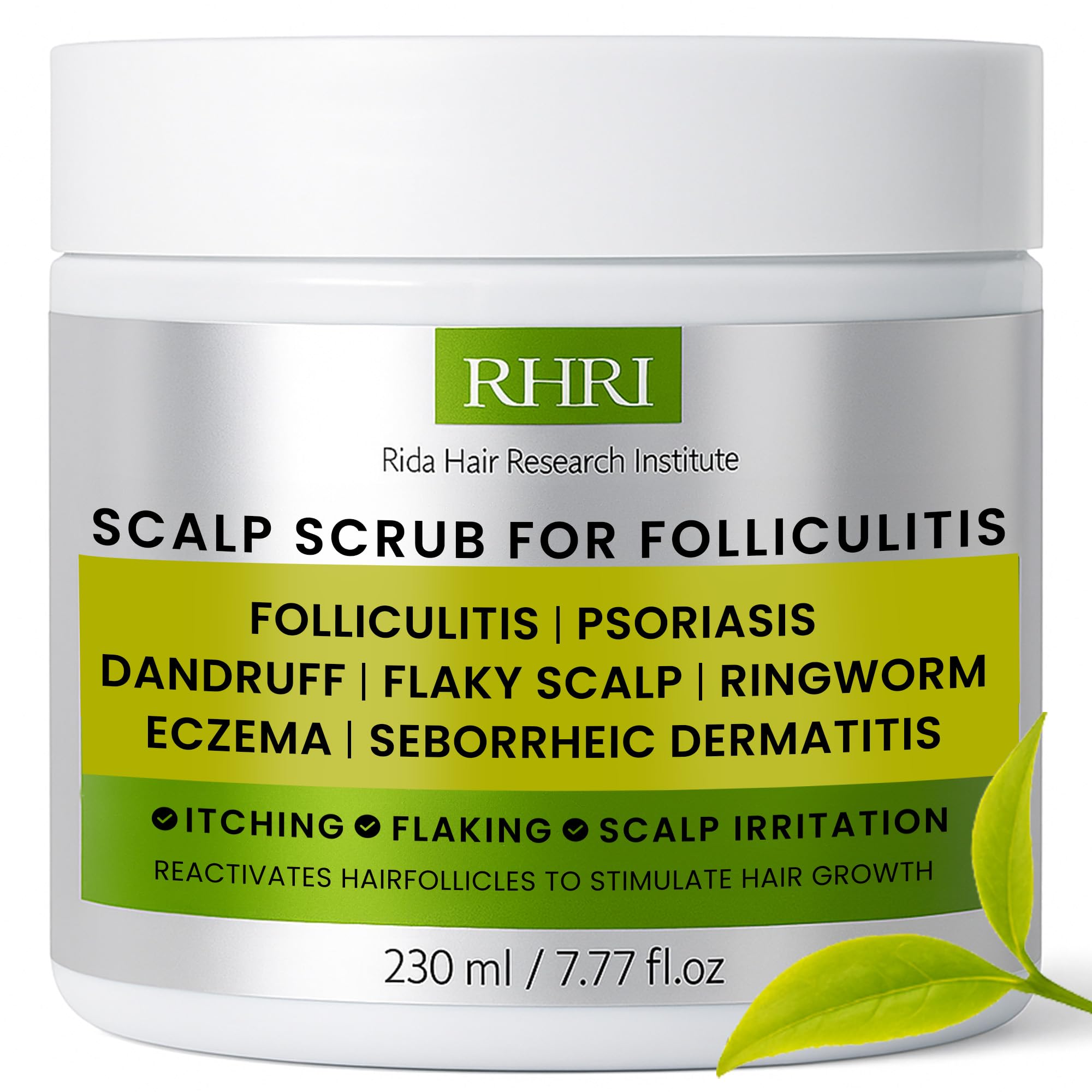 Rida Hair Research Institute anti-fungal folliculitis scalp scrub bottle for refreshed scalp