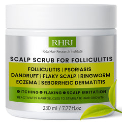 Rida Hair Research Institute anti-fungal folliculitis scalp scrub bottle for refreshed scalp