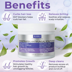 Rida Hair Anti Fungal Scrub scalp-application on irritated areas.
