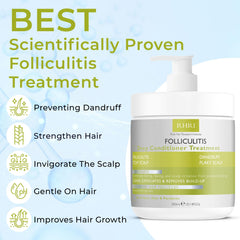 Rida Hair Folliculitis Deep Conditioner texture close-up highlighting soothing moisture.