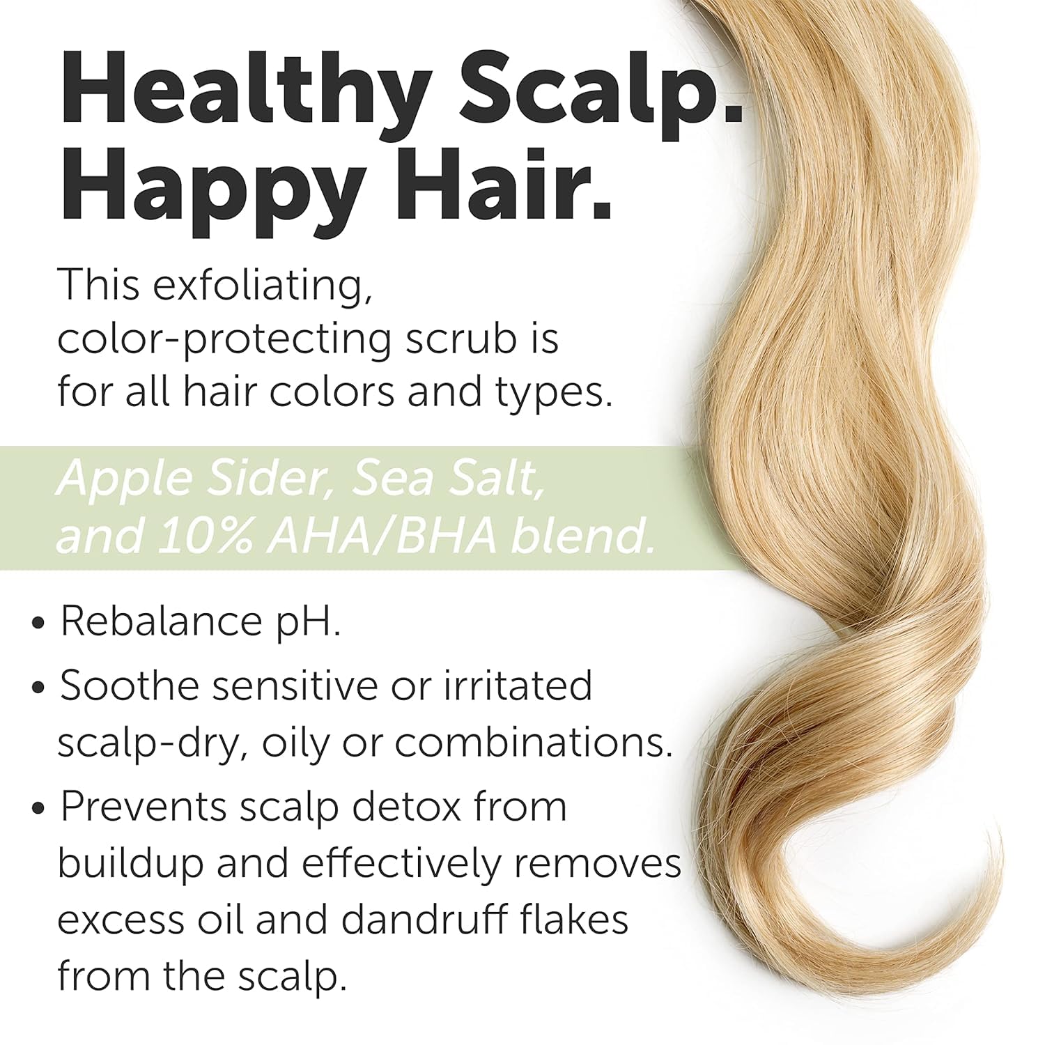 Rida Hair Research Institute Green Scalp Scrub texture close-up highlights gentle exfoliation.