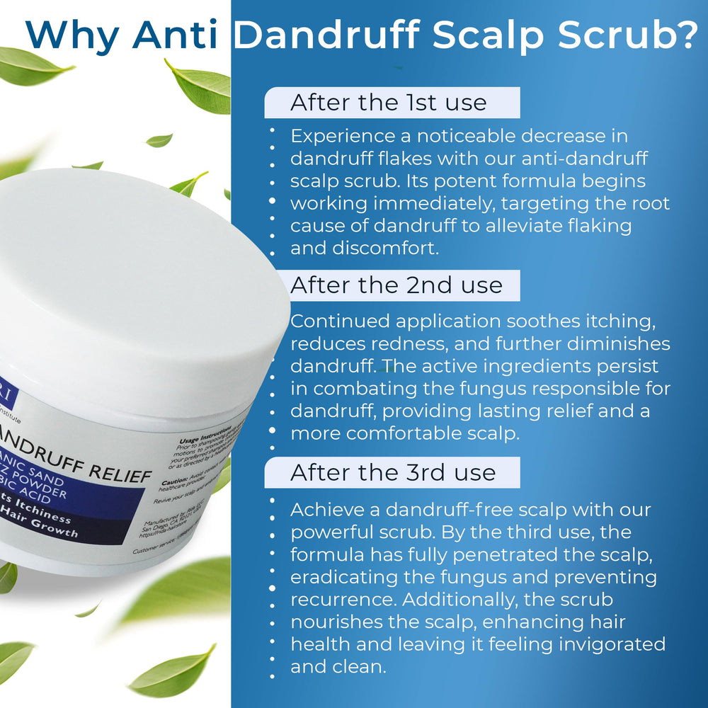 Rida Hair Research Institute salicylic acid step for dandruff relief and dryness.