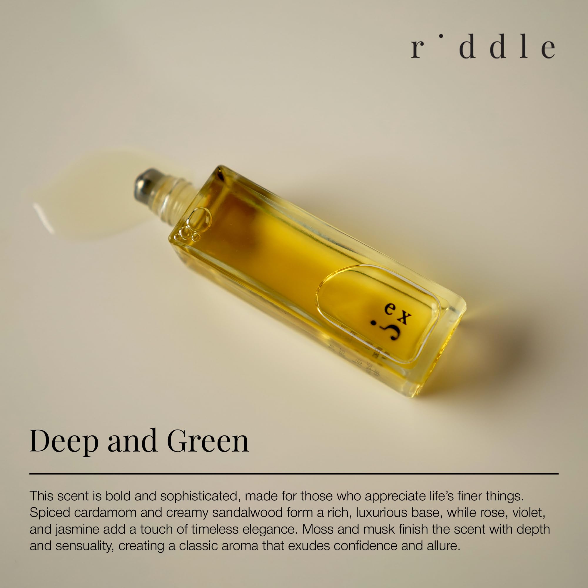 Riddle Ex Roll-On Perfume travel size for on-the-go